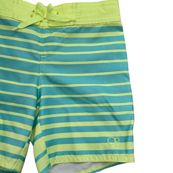 OP Kids Girls Swim Shorts Cover Up Size XS 4 5 Green Blue - Picture 3 of 8